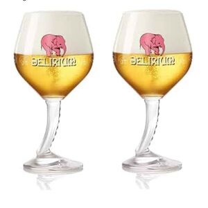 pair of Delirium elephant glasses